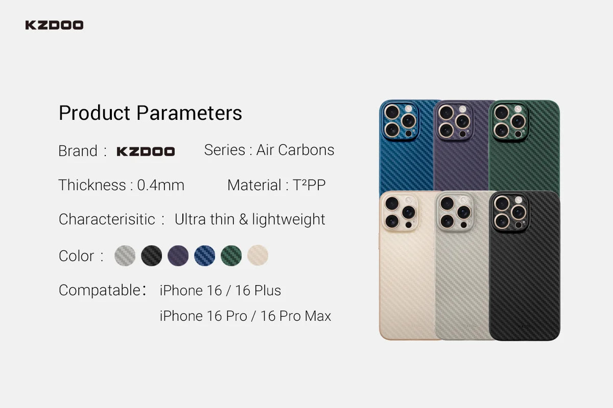 Air Carbon Cases Featherlight Strength | Futuristic Design | Full Compatibility