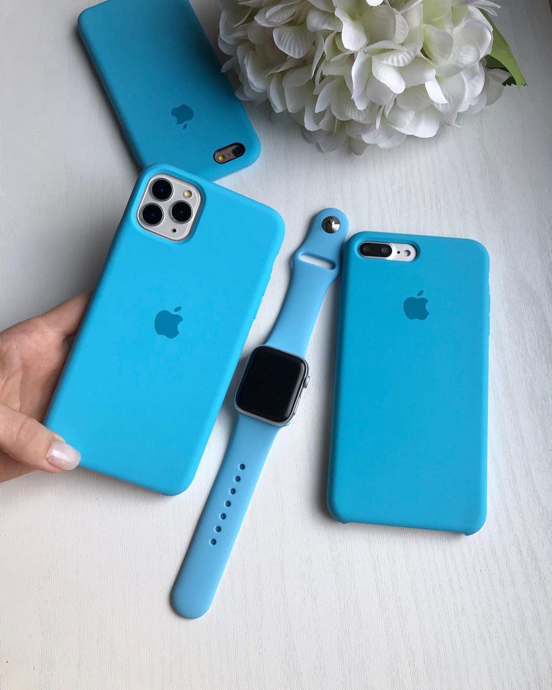 Surf Blue iPhone Silicone Case – Cool, Slim Fit with 360° Protection