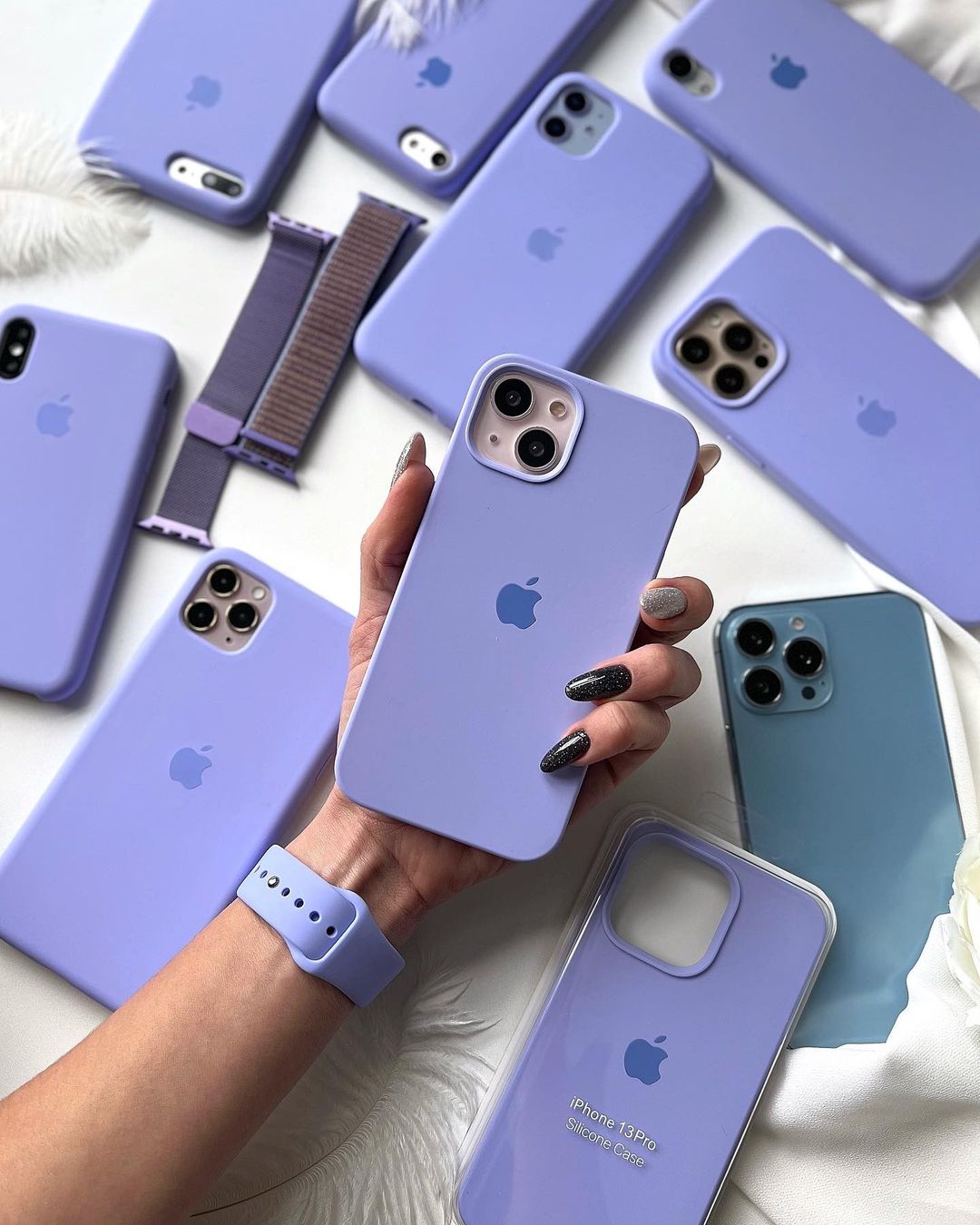 Light Purple iPhone Silicone Case – Slim, Durable & Soft-Touch Protection