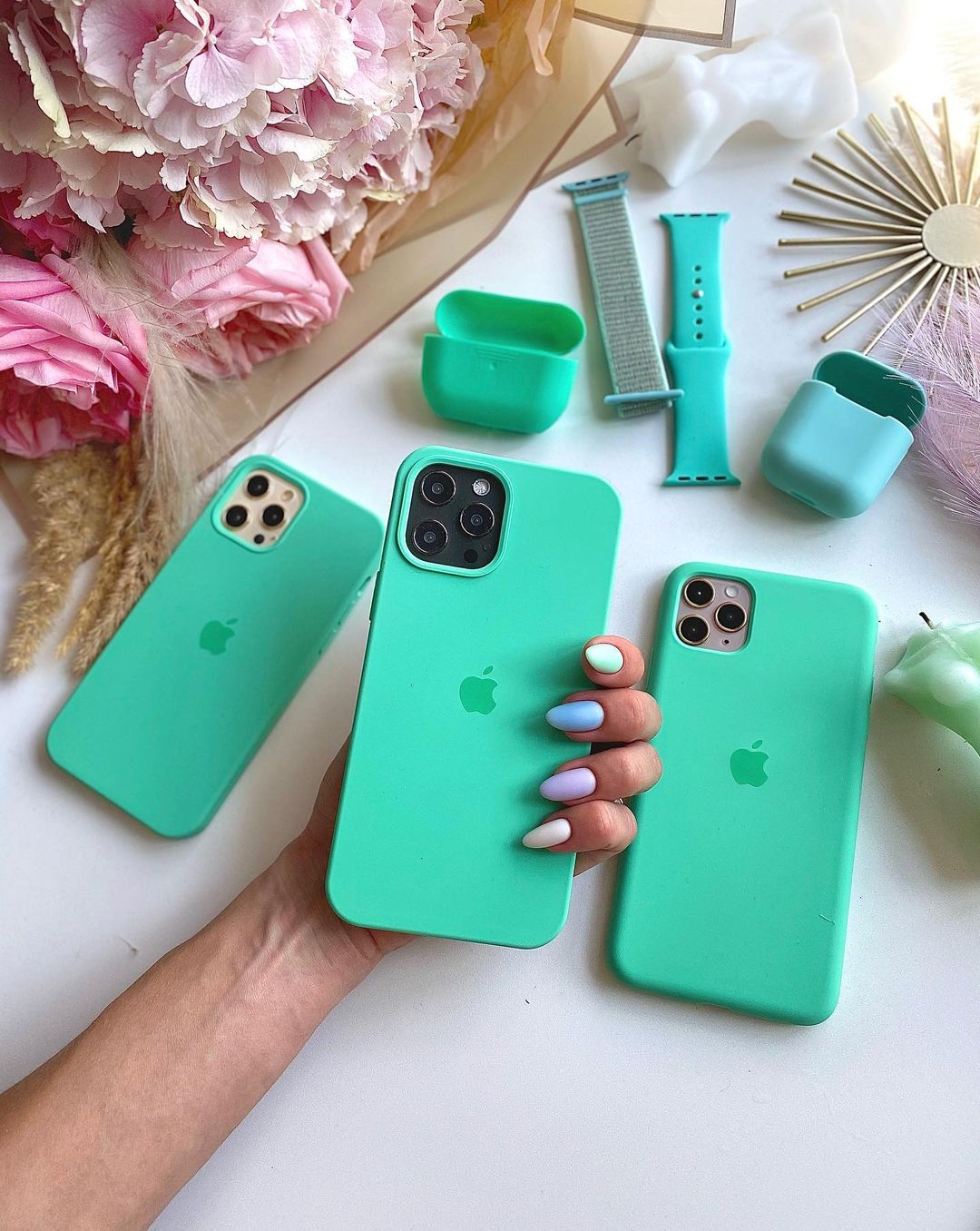 Rehmannia Green iPhone Silicone Case – Unique, Slim Design with 360° Protection