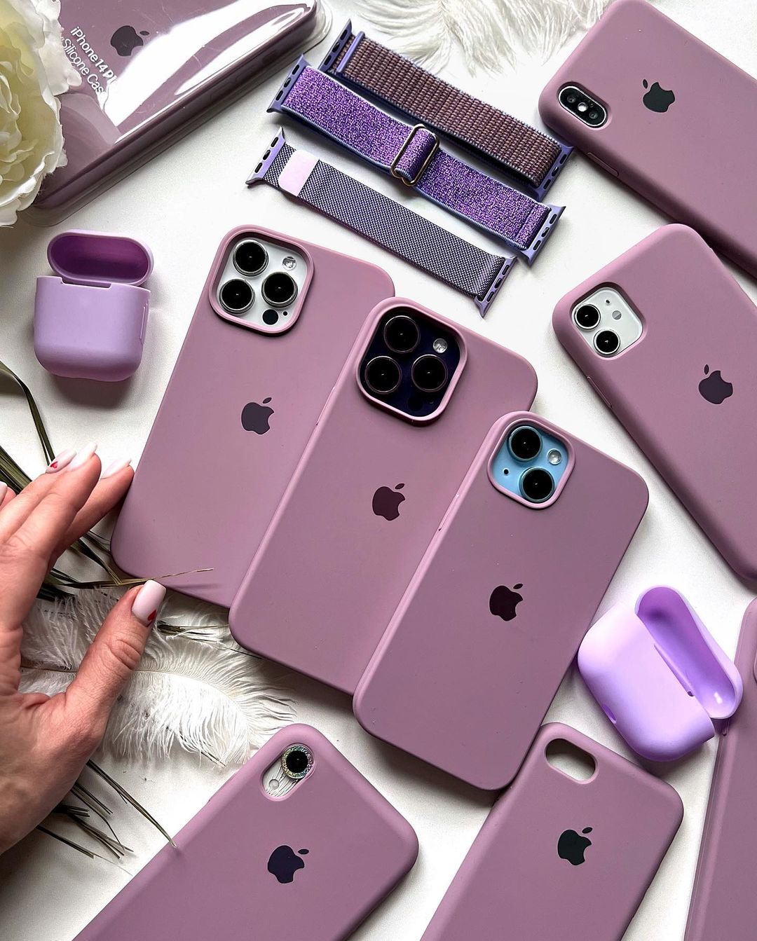 Black Currant iPhone Silicone Case – Bold, Slim Fit with 360° Protection