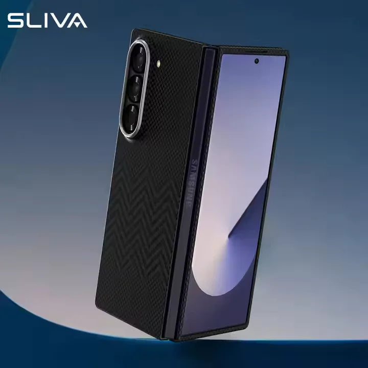 SLIVA Black M Wave 100% Original Carbon Case Sleek Protection | Carbon Fiber Strength | Precision Fit
