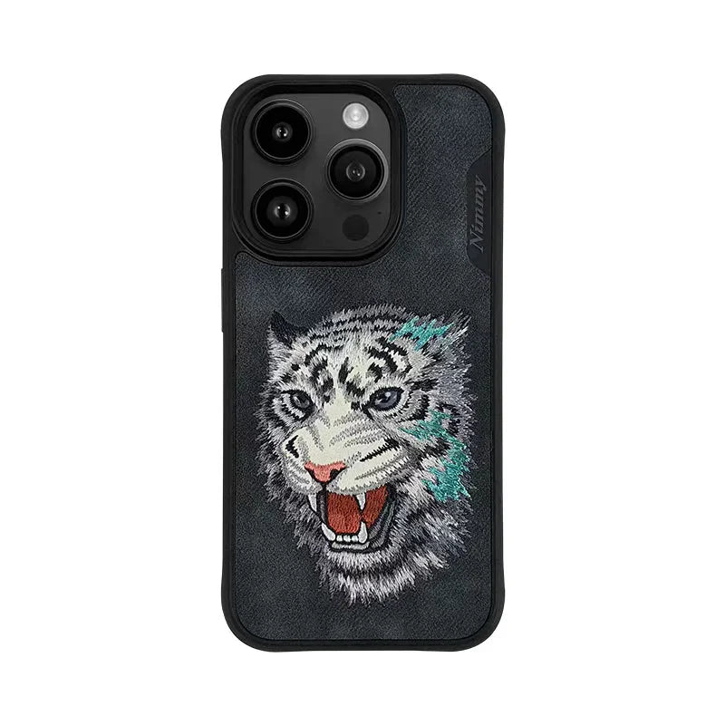 Nimmy Dazzle Fierce Embroidery Case – Reflective 3D Design with Shock Protection