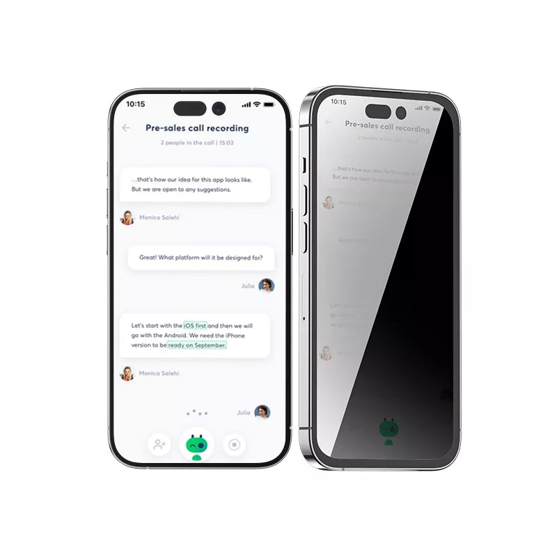 Blueo Privacy Tempered Glass Anti-Spy Screen Protector Enhanced Privacy | Superior Durability | Effortless Application