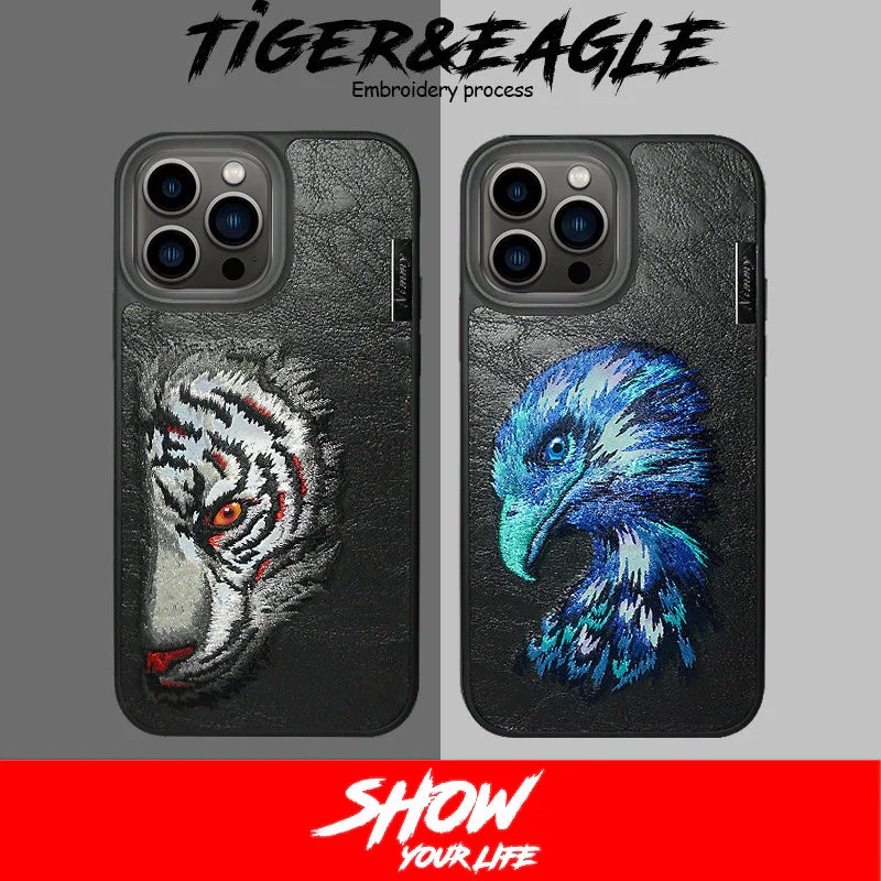 Nimmy Dazzle Fierce Embroidery Case – Reflective 3D Design with Shock Protection
