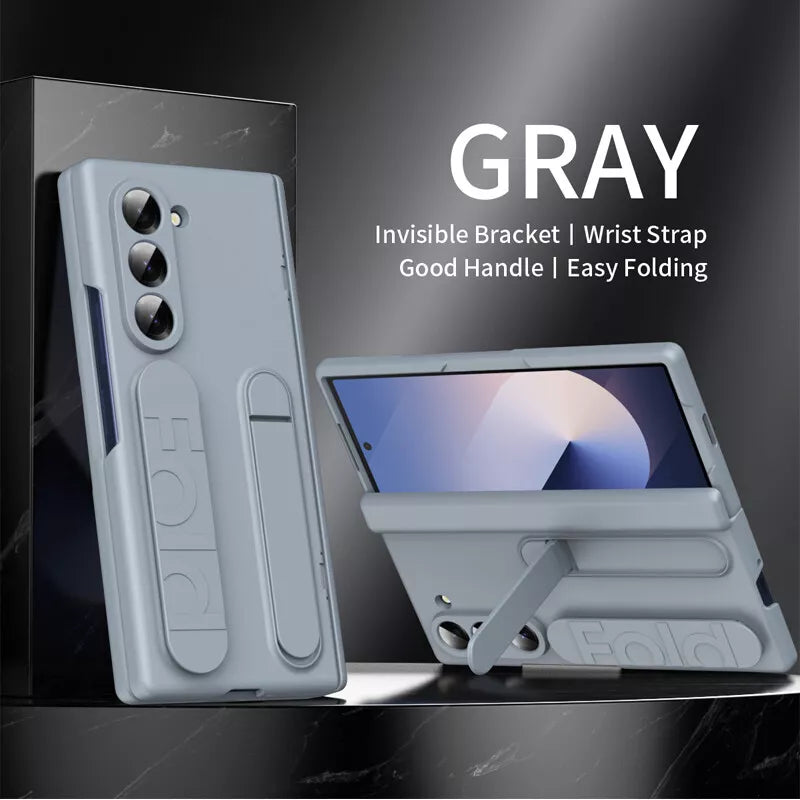 Samsung Galaxy Z Fold Wristband Strap Case with Stand Dual Function | Stylish Protection | Ultimate Convenience