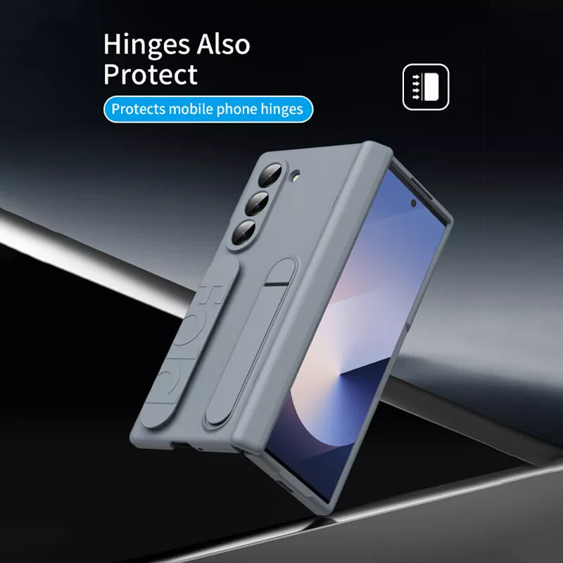 Samsung Galaxy Z Fold Wristband Strap Case with Stand Dual Function | Stylish Protection | Ultimate Convenience