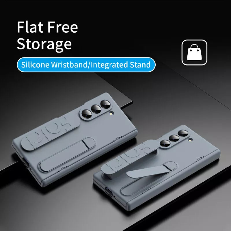 Samsung Galaxy Z Fold Wristband Strap Case with Stand Dual Function | Stylish Protection | Ultimate Convenience