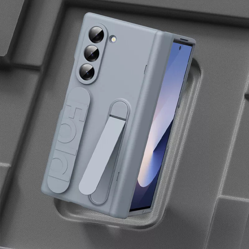 Samsung Galaxy Z Fold Wristband Strap Case with Stand Dual Function | Stylish Protection | Ultimate Convenience