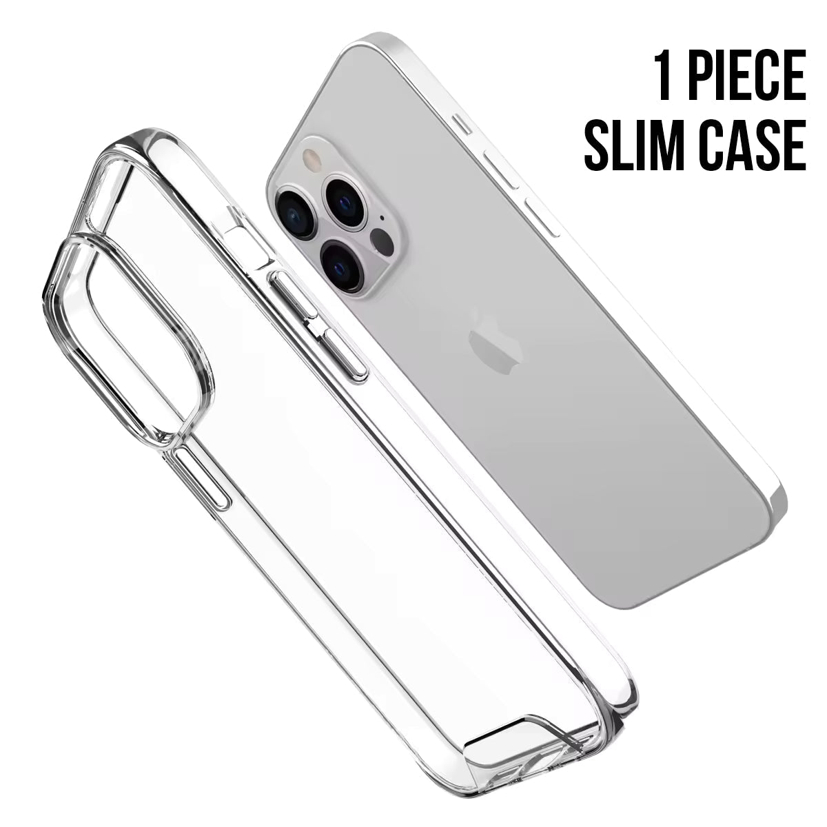 Space Hard Clear iPhone Case – Crystal Clear, Durable Back with Sleek 360° Protection