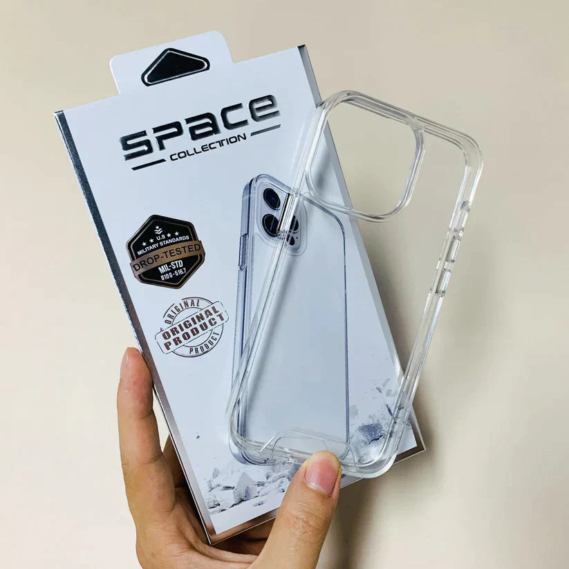 Space Hard Clear iPhone Case – Crystal Clear, Durable Back with Sleek 360° Protection