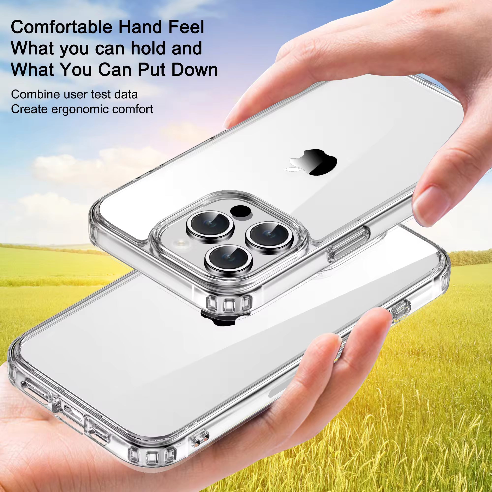 Space Hard Clear iPhone Case – Crystal Clear, Durable Back with Sleek 360° Protection