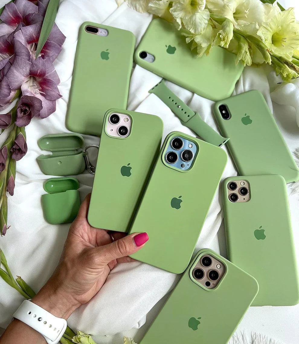 iPhone Silicone Case (Mint Green) – 360° Protection, Non-Slip Grip, and Slim Design