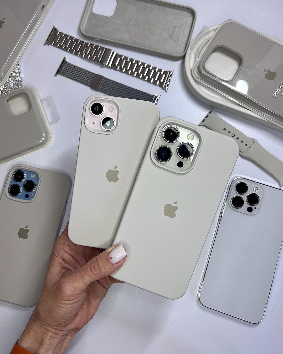 iPhone Silicone Case (Rock Gray) – 360° Protection, Non-Slip Grip, Slim Design