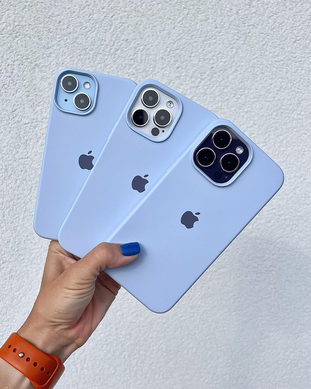 Lilac Blue iPhone Silicone Case – Stylish, Slim & Shock-Resistant Protection