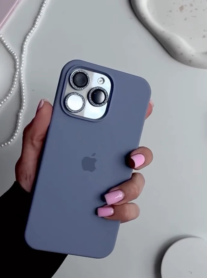 iPhone Silicone Case (Ice Ocean Blue)