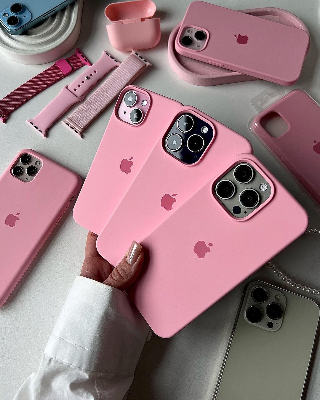 Rose Pink iPhone Silicone Case – Soft, Sleek & Durable Silicone Protection