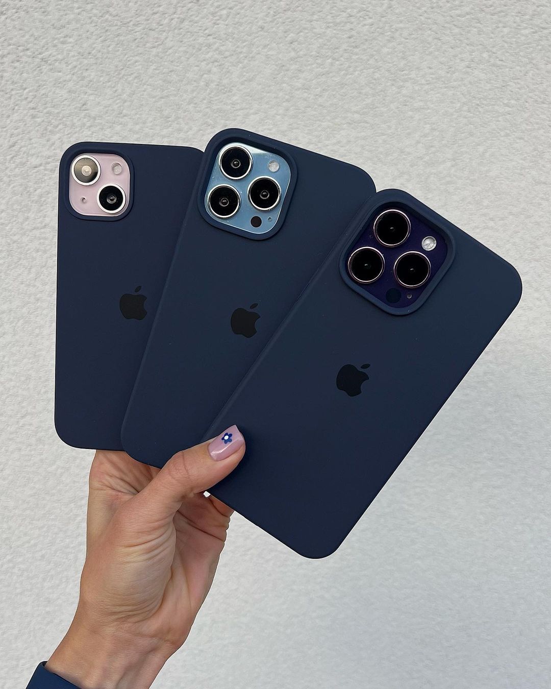 iPhone Silicone Case (Midnight Blue) – 360° Protection, Non-Slip Grip, Slim Design