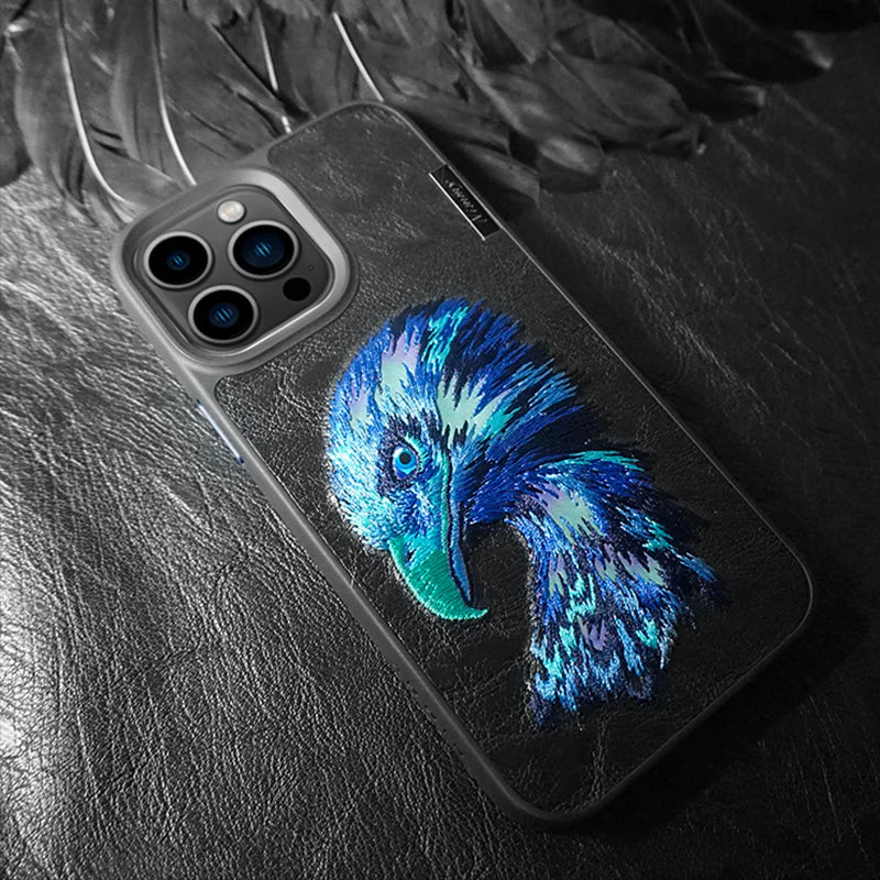 Nimmy Dazzle Fierce Embroidery Case – Reflective 3D Design with Shock Protection