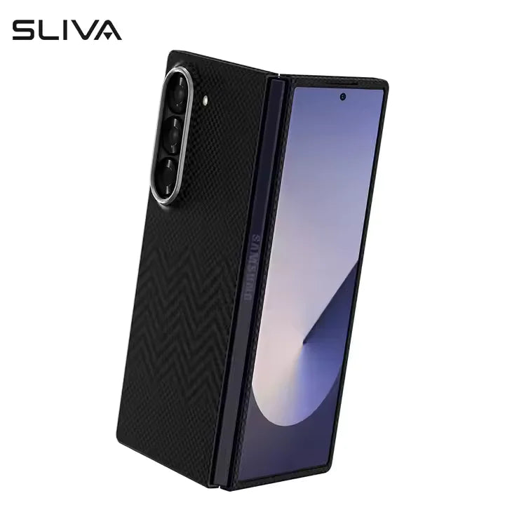 SLIVA Black M Wave 100% Original Carbon Case Sleek Protection | Carbon Fiber Strength | Precision Fit