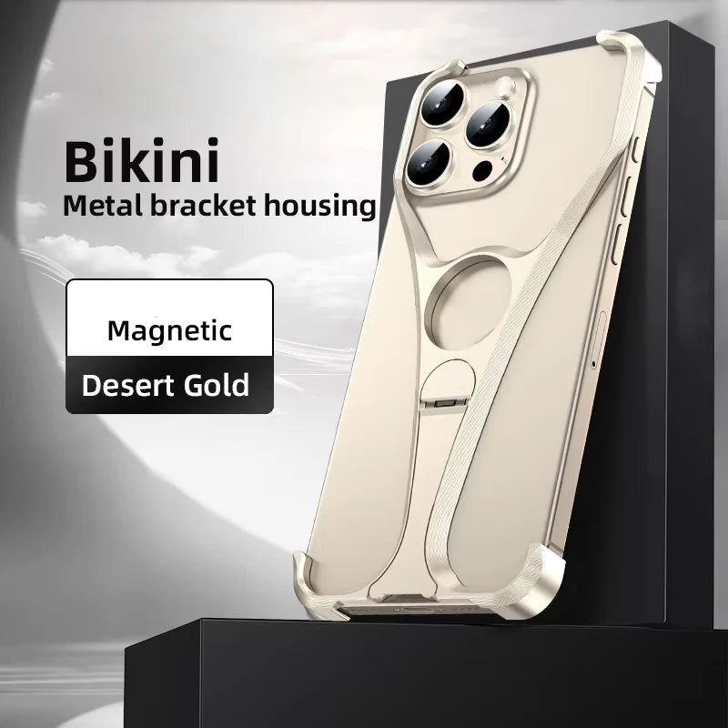 Aluminum Alloy Mobile Phone Cover for iPhone Sleek Metal Finish | Durable Protection | Modern Aesthetic