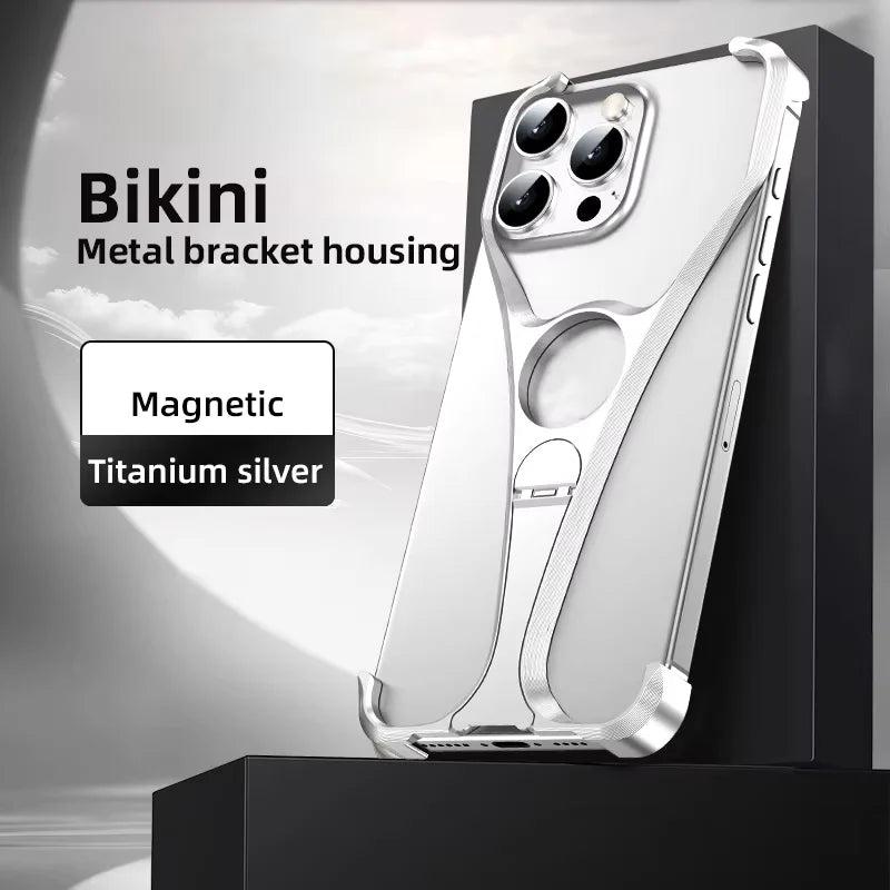 Aluminum Alloy Mobile Phone Cover for iPhone Sleek Metal Finish | Durable Protection | Modern Aesthetic