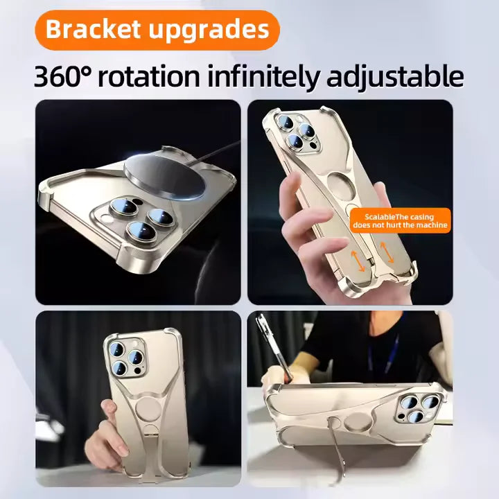 Aluminum Alloy Mobile Phone Cover for iPhone Sleek Metal Finish | Durable Protection | Modern Aesthetic