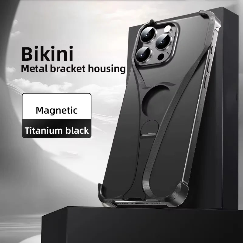 Aluminum Alloy Mobile Phone Cover for iPhone Sleek Metal Finish | Durable Protection | Modern Aesthetic
