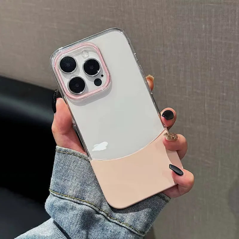 Split Transparent Premium iPhone Case Sleek Protection | Crystal Clarity | Lightweight Durability