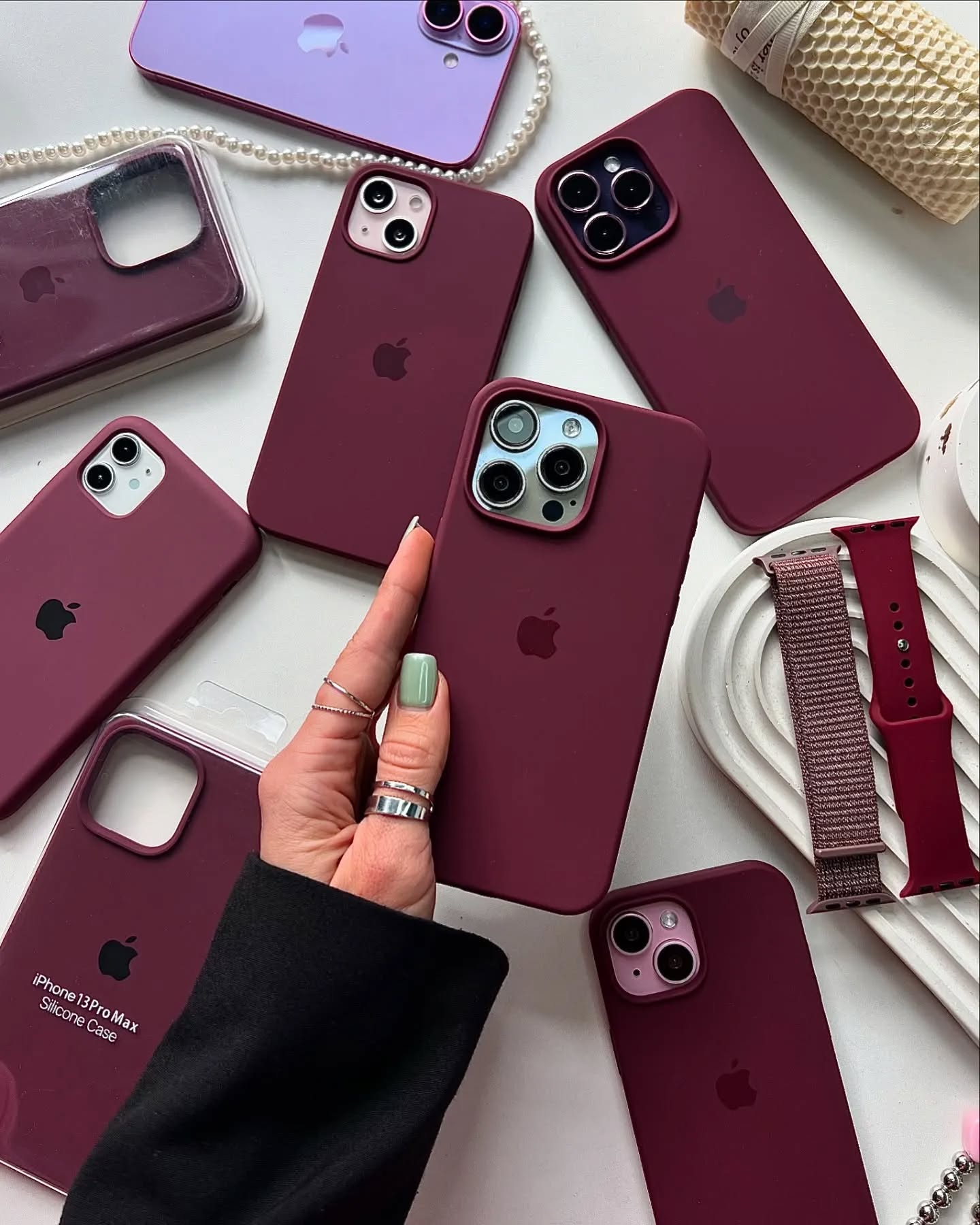 iPhone Silicone Case (Plum) Soft Touch | Premium Protection | Stylish Comfort