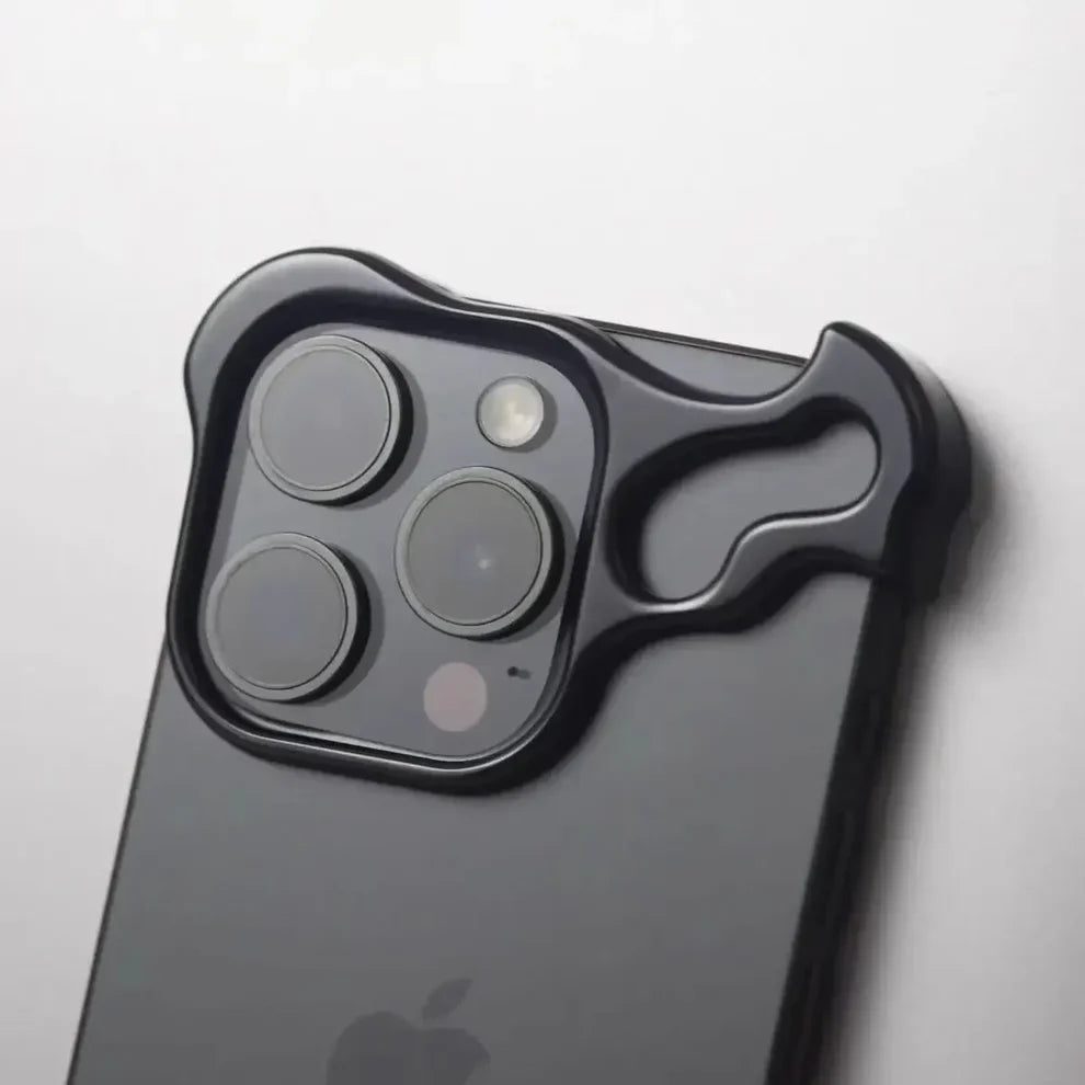 Luxury Aluminum Borderless Bumper Case with Camera Rings Sleek Design | Premium Protection | Lightweight Durability