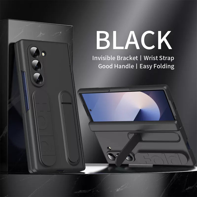 Samsung Galaxy Z Fold Wristband Strap Case with Stand Dual Function | Stylish Protection | Ultimate Convenience